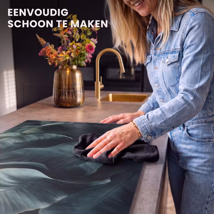 Inductie beschermer - Groen - Bladeren - Glad - Nerven — 6
