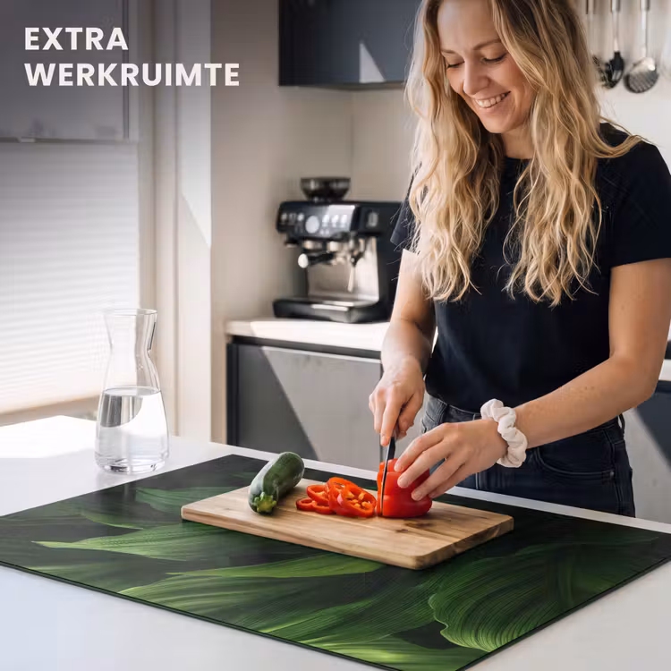 Inductie beschermer - Bladeren - Schaduw - Groen - Textuur — 4