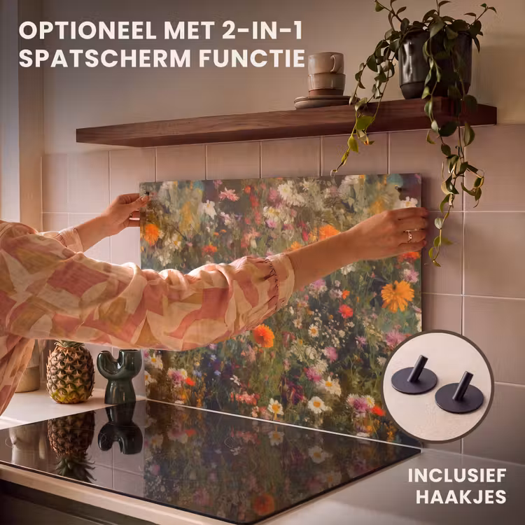 Inductie beschermer - Bloemenveld - Kleuren - Verf — 10