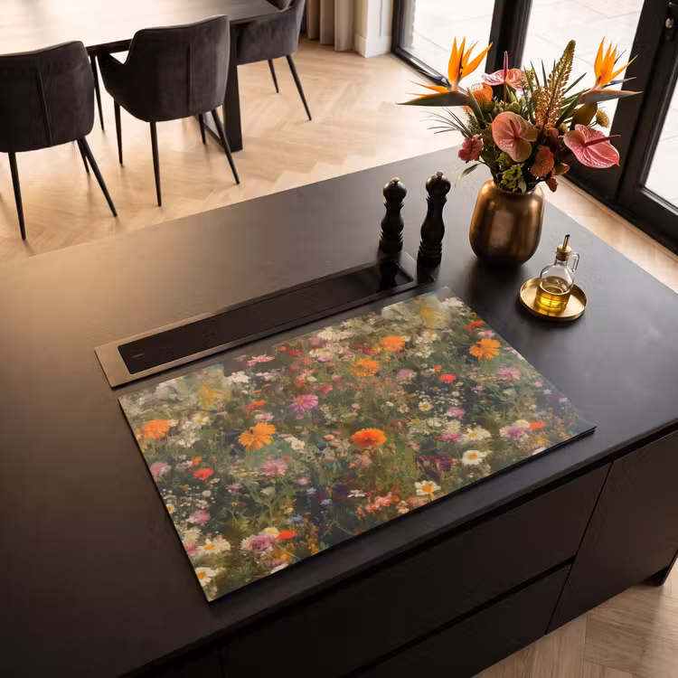 Inductie beschermer - Bloemenveld - Kleuren - Verf — 5