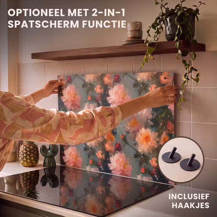 Inductie beschermer - Dahlia - Bloemen - Patroon — 10