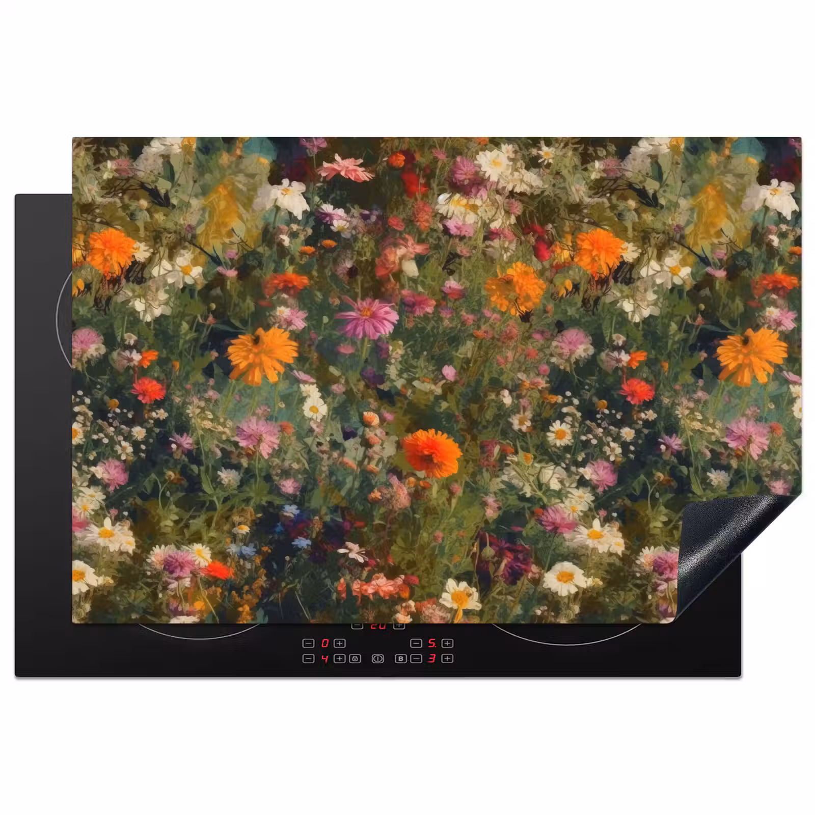Inductie beschermer - Bloemenveld - Kleuren - Verf — 1
