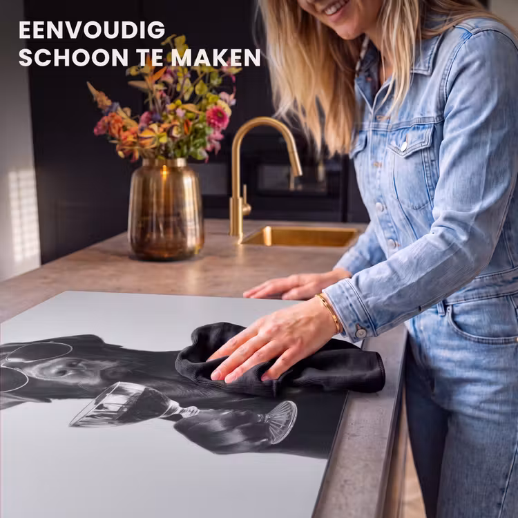 Inductie beschermer - Hond - Zwart - Wijnglas - Zonnebril — 6