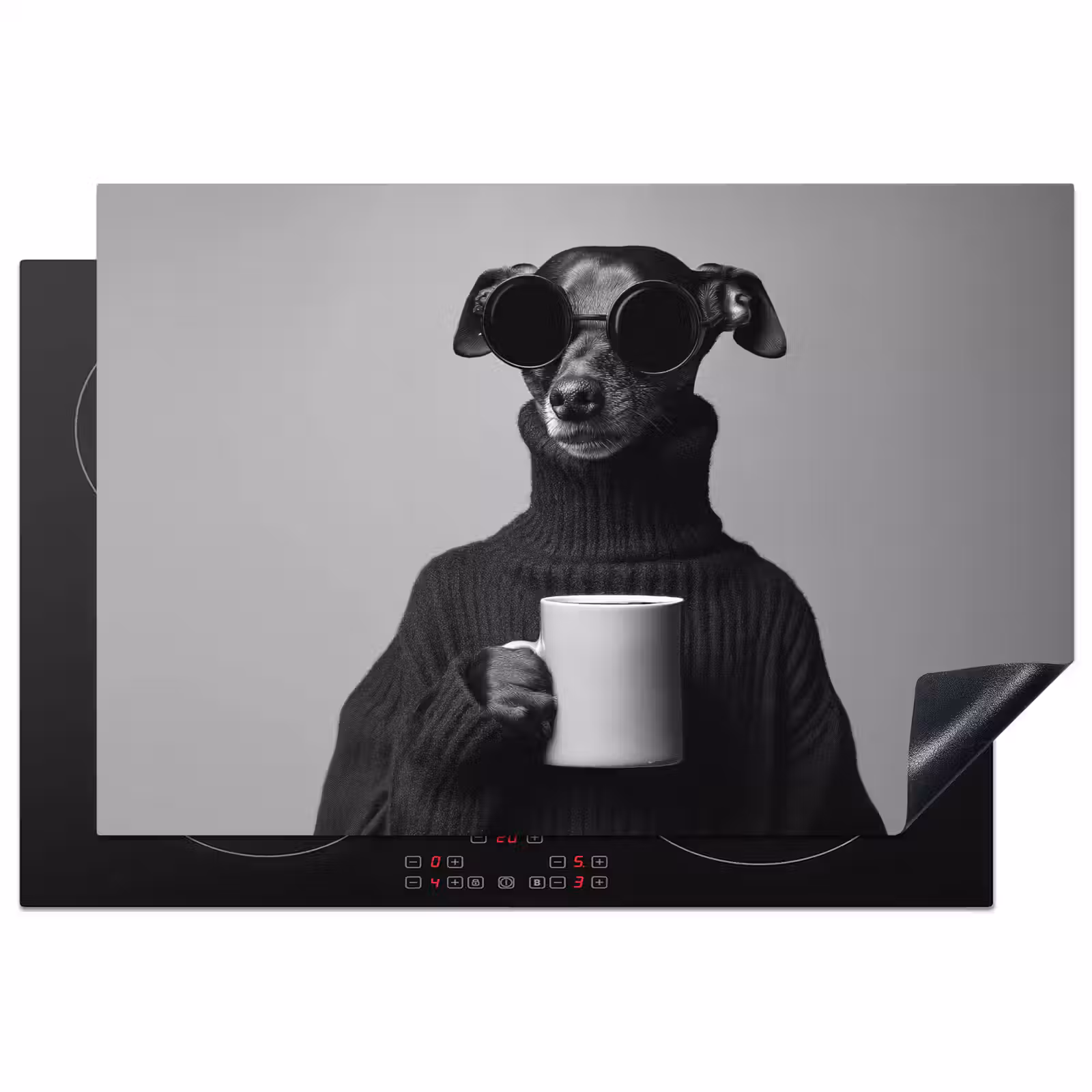 Inductie beschermer - Coltrui - Hond - Bril - Mok — 1