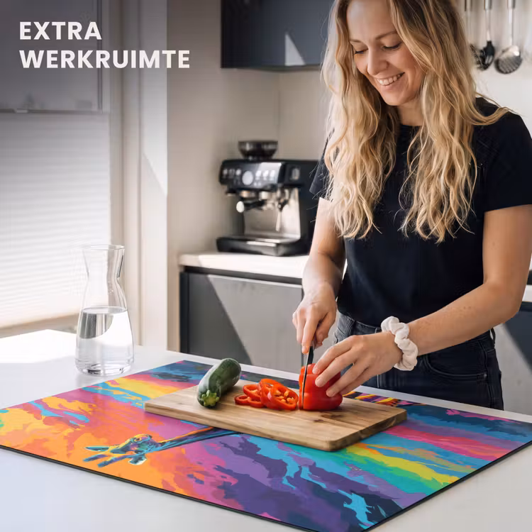 Inductie beschermer - Giraffe - Savanna - Lucht - Gekleurd — 4