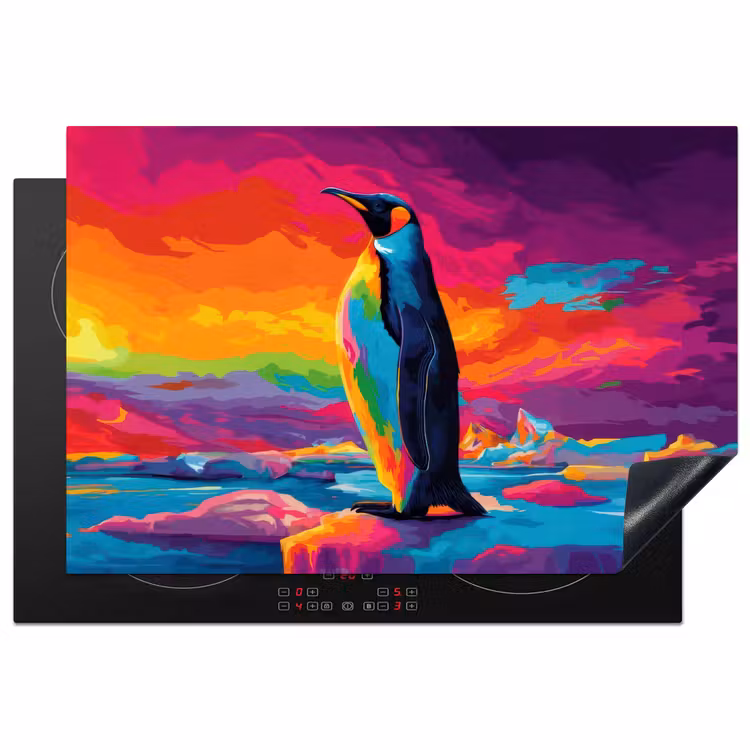 Inductie beschermer - Ijsschots - Pinguïn - Abstract - Lucht — 1