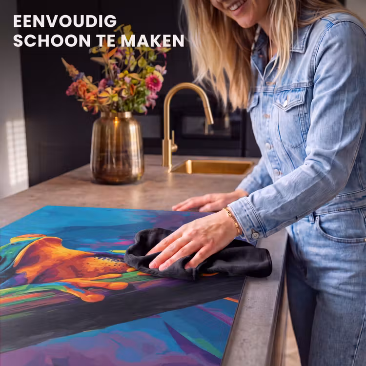 Inductie beschermer - Kikker - Felgekleurd - Tak - Regenboog — 6