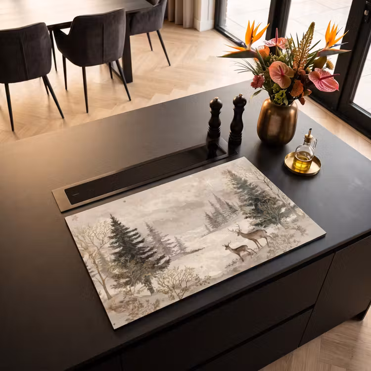 Inductie beschermer - Bos - Herten - Winter - Sneeuw — 5