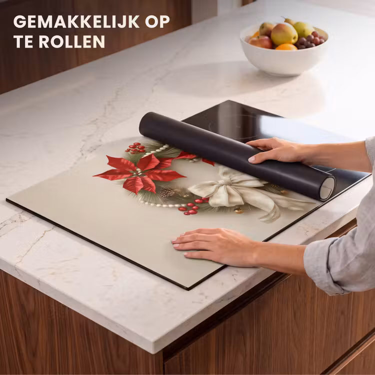Inductie beschermer - Deurkrans - Strik - Kerst - Rood - Groen — 7