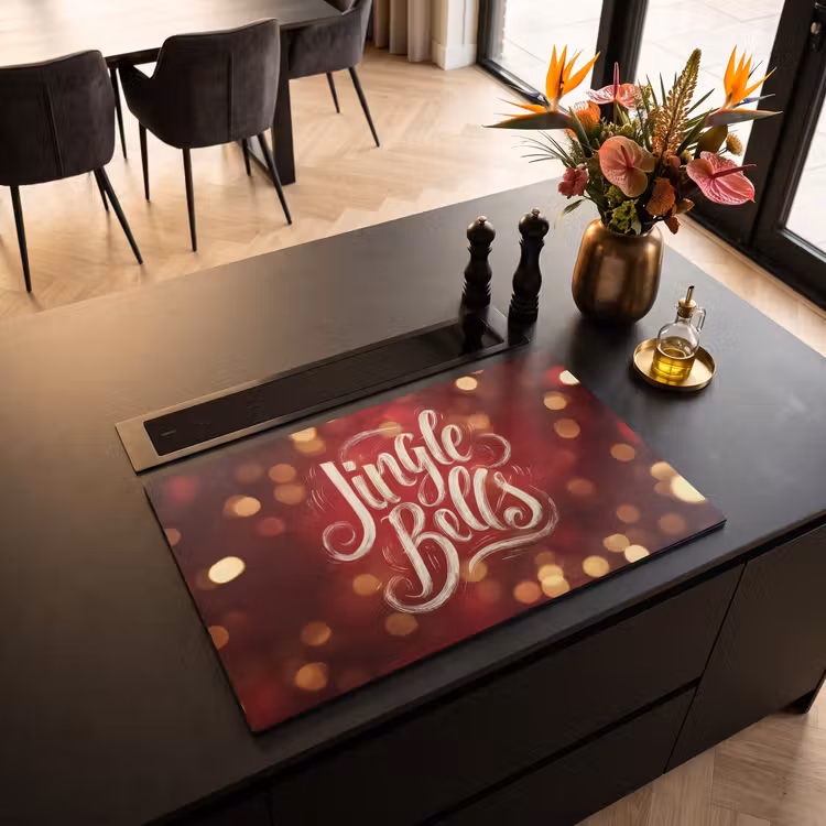 Inductie beschermer - Jingle - Bells - Kerst - Rood — 5