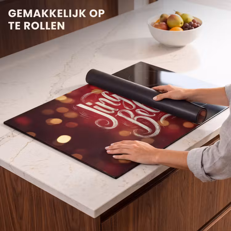 Inductie beschermer - Jingle - Bells - Kerst - Rood — 7