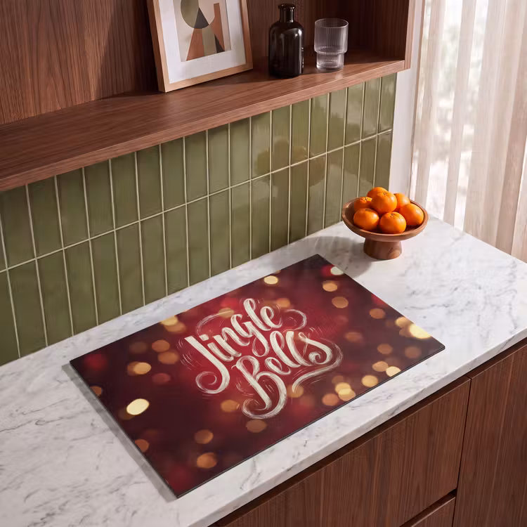 Inductie beschermer - Jingle - Bells - Kerst - Rood — 8