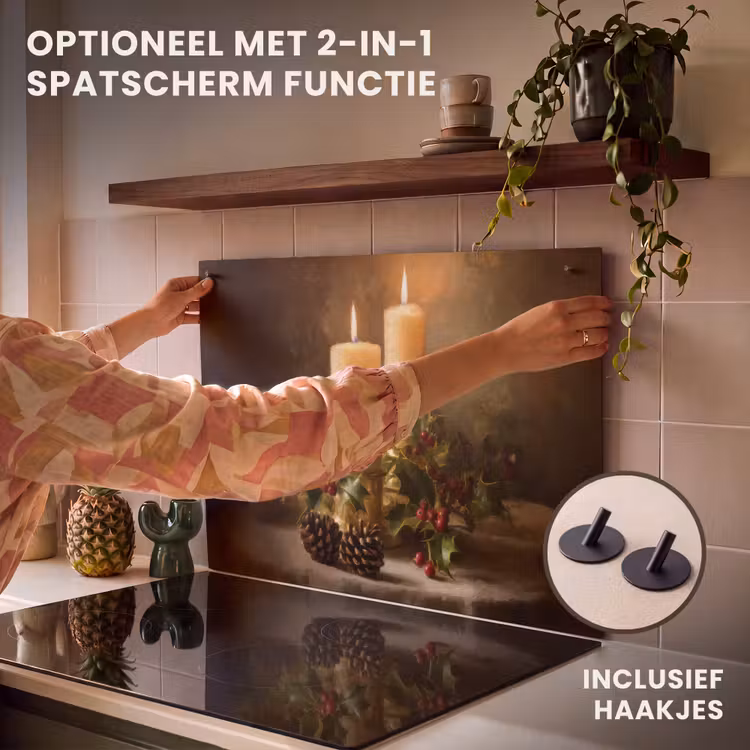 Inductie beschermer - Kaarslicht - Kerst - Veelkleurig — 10