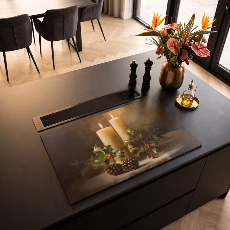 Inductie beschermer - Kaarslicht - Kerst - Veelkleurig — 5