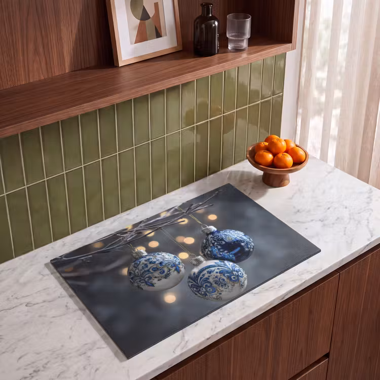 Inductie beschermer - Kerstbal - Versierd - Blauw — 8