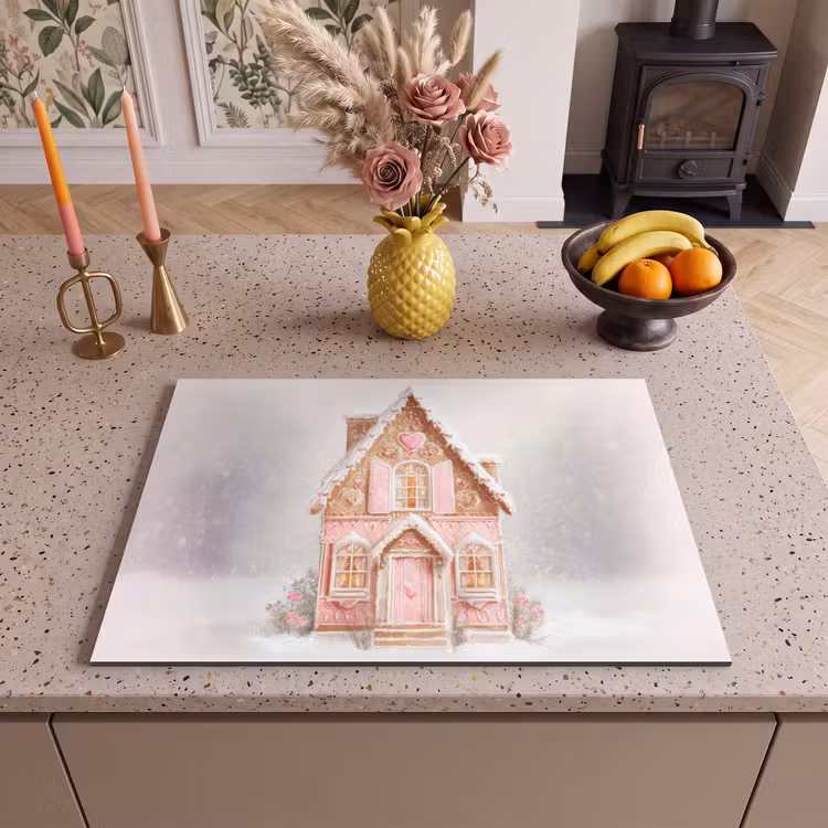 Inductie beschermer - Huisje - Suiker - Pastel — 2