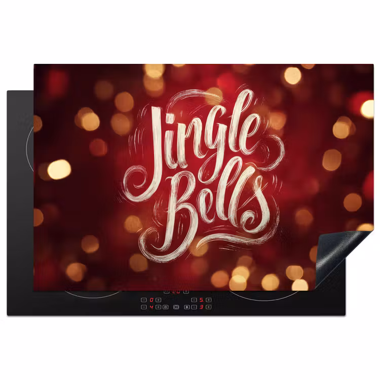 Inductie beschermer - Jingle - Bells - Kerst - Rood — 1