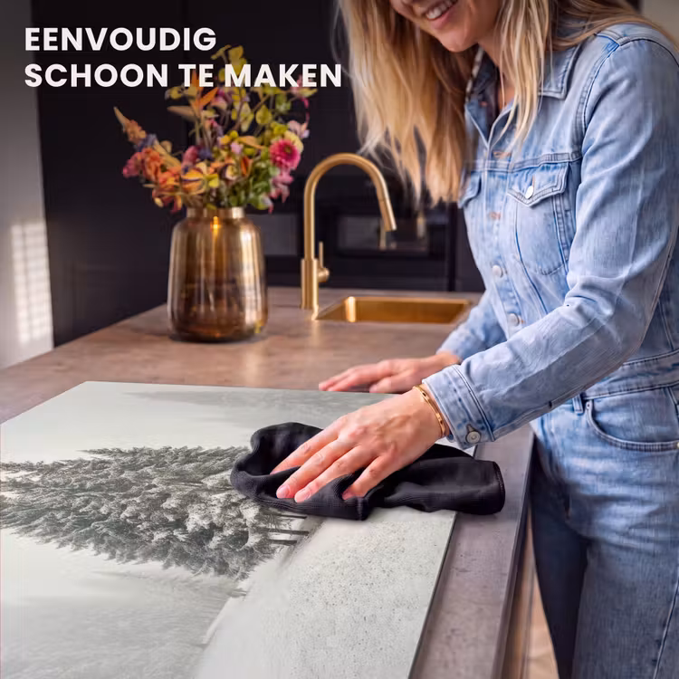 Inductie beschermer - Bomen - Sneeuw - Wit — 6
