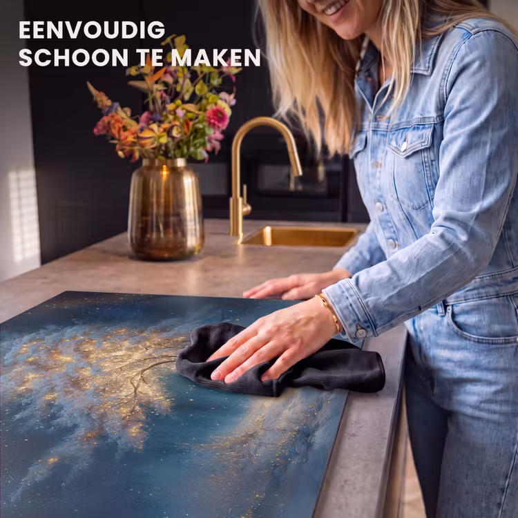 Inductie beschermer - Levensboom - Nacht - Donker - Blauw — 6