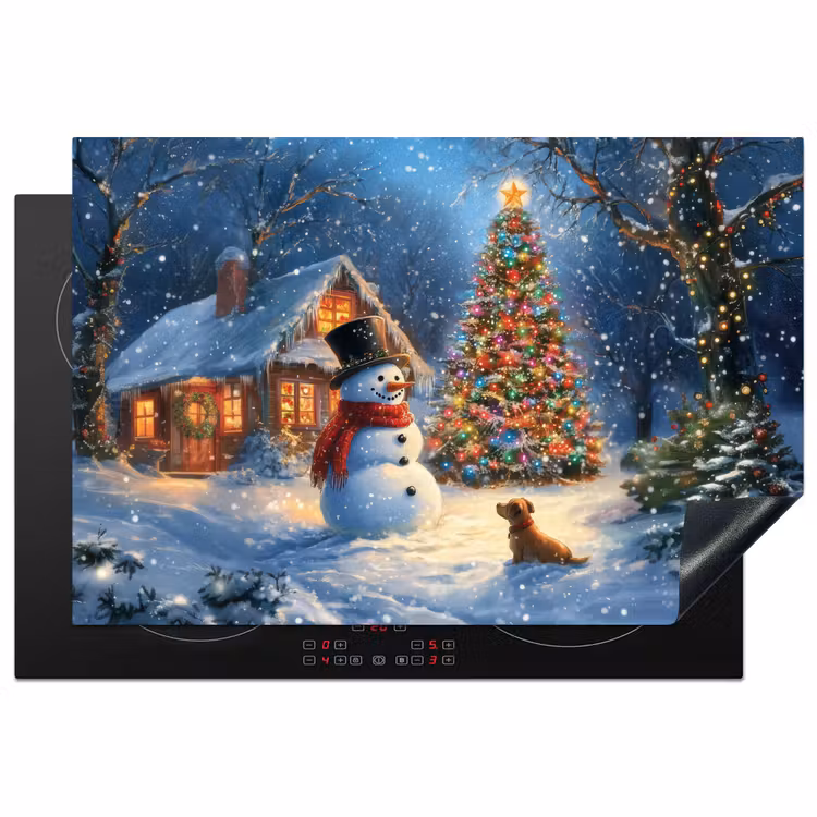 Inductie beschermer - Kerstwonder - Winteravond - Kleurrijk — 1