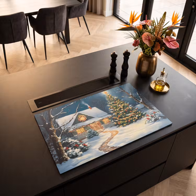 Inductie beschermer - Kerst - Kerstboom - Winter - Huis - Sneeuw — 5
