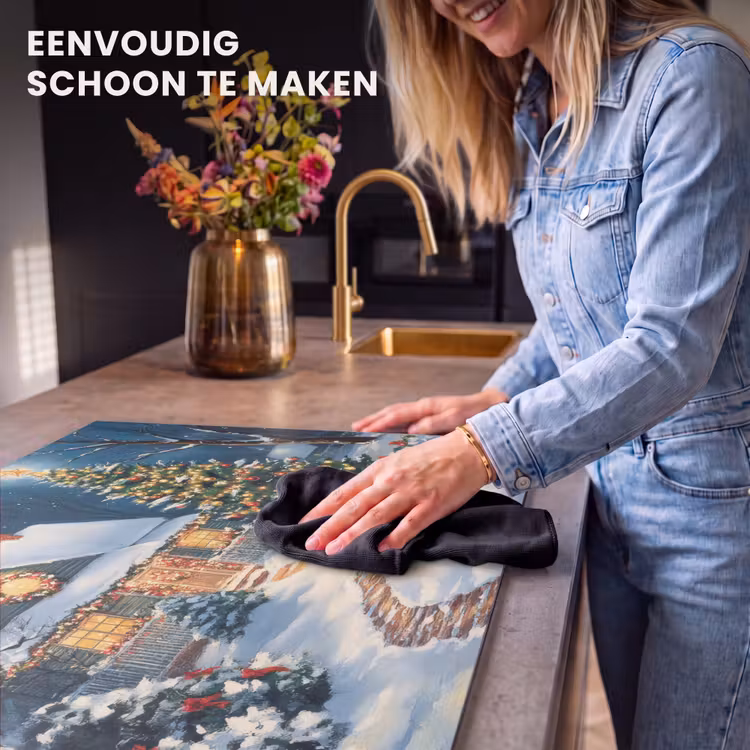 Inductie beschermer - Kerst - Kerstboom - Winter - Huis - Sneeuw — 6