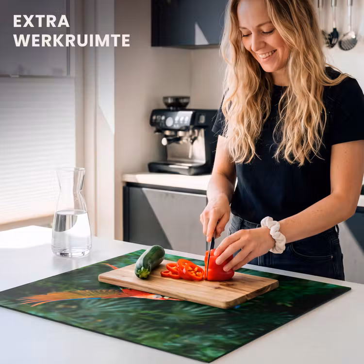 Inductie beschermer - Kleurrijke papegaai is aan het vliegen — 4