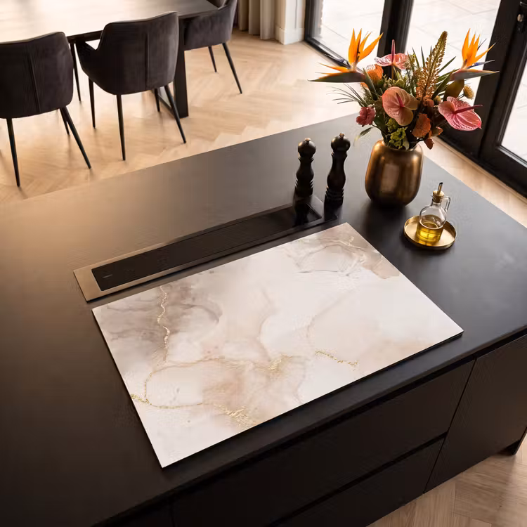 Inductie beschermer - Marmer - Bruin - Gouden — 5
