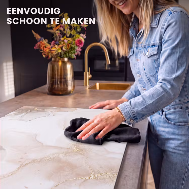 Inductie beschermer - Marmer - Bruin - Gouden — 6