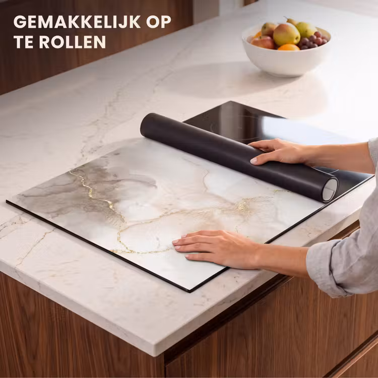 Inductie beschermer - Marmer - Bruin - Gouden — 7