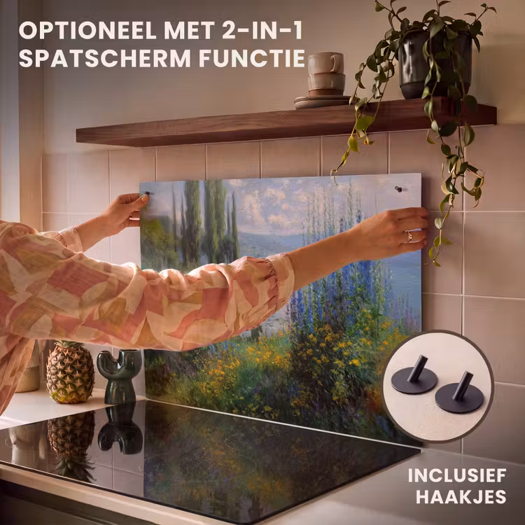 Inductie beschermer - Bloemen - Meer - Bergen - Groen — 10