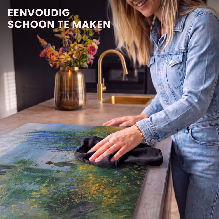 Inductie beschermer - Bloemen - Meer - Bergen - Groen — 6