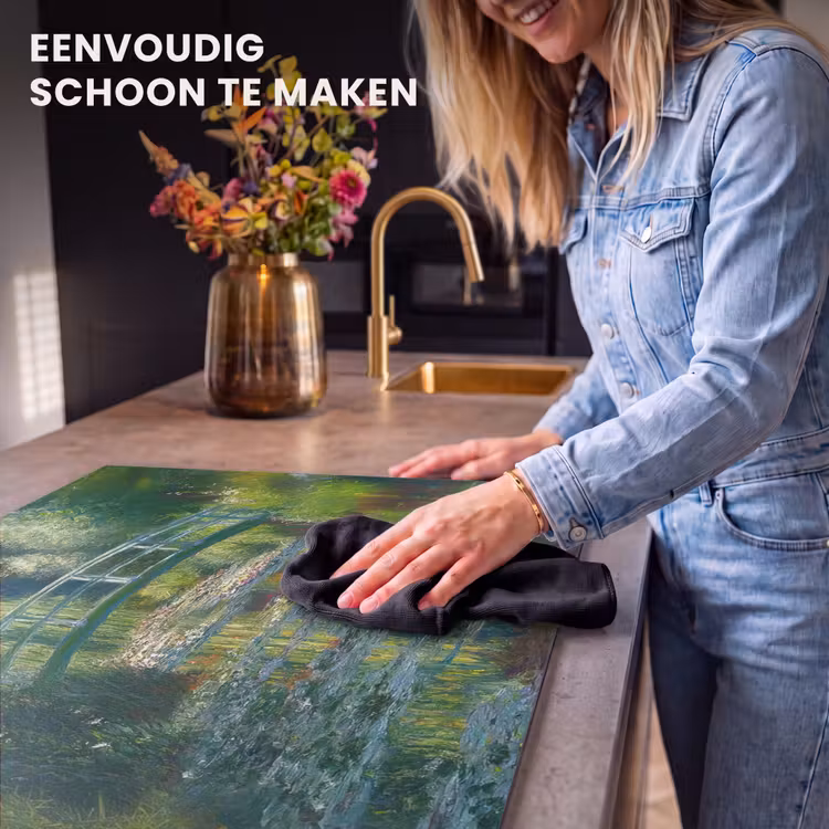 Inductie beschermer - Brug - Hout - Vijver - Waterlelies — 6