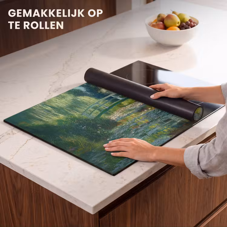 Inductie beschermer - Brug - Hout - Vijver - Waterlelies — 7