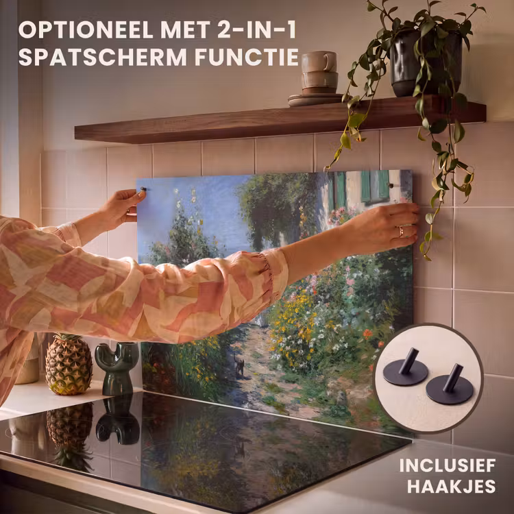 Inductie beschermer - Kat - Vrouw - Bloemen - Huis — 10