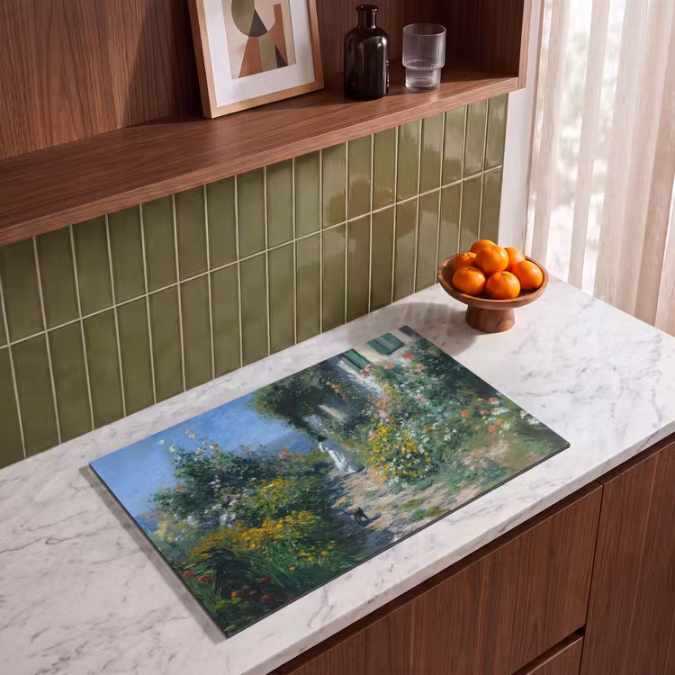 Inductie beschermer - Kat - Vrouw - Bloemen - Huis — 8