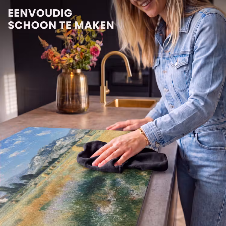Inductie beschermer - Landschap - Strobalen - Bergen - Wolken — 6