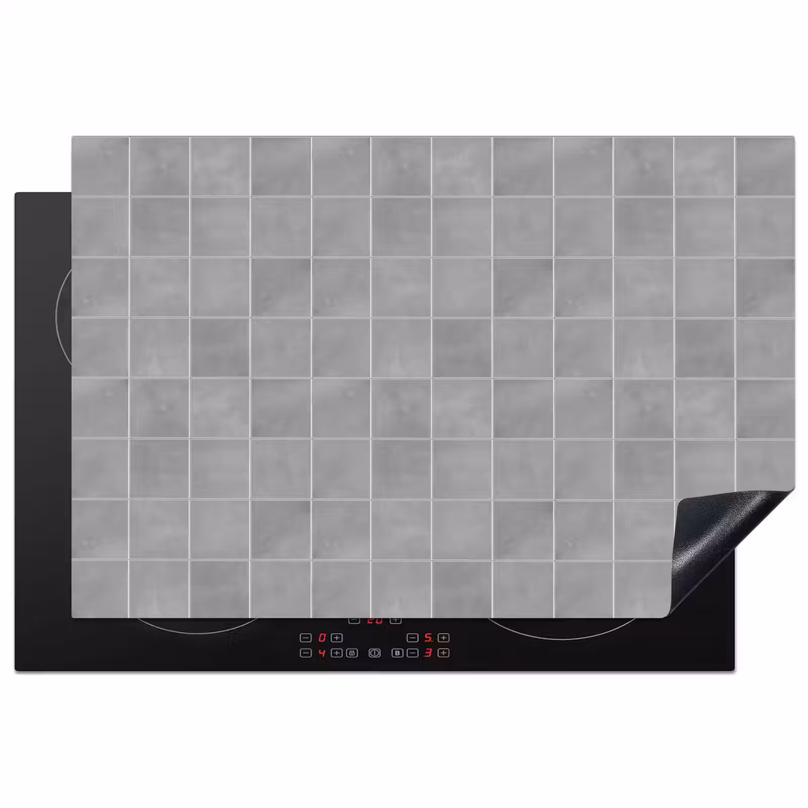 Inductie beschermer - Mat - Wand - Tegels - Grijs — 1