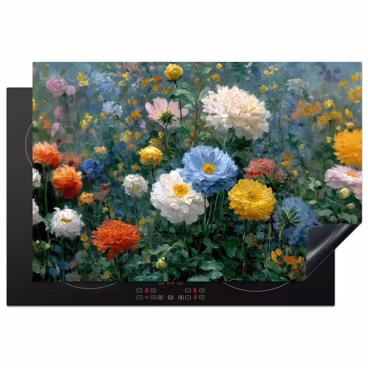 Inductie beschermer - Close-up - Veld - Bloemen - Kleurrijk — 1