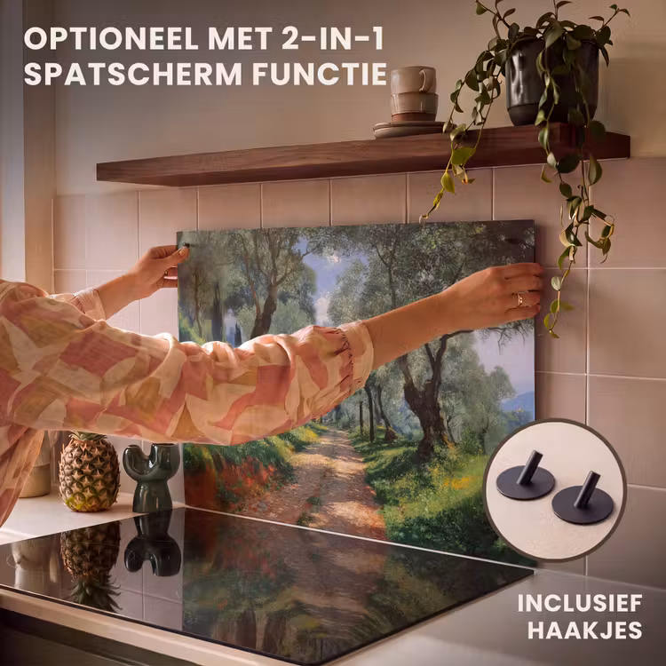 Inductie beschermer - Pad - Bomen - Schaduw - — 10