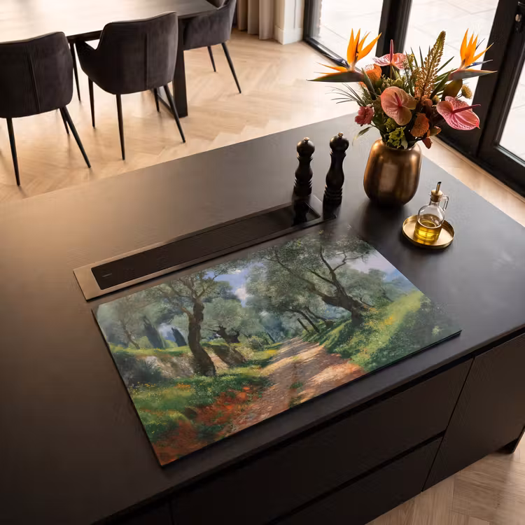 Inductie beschermer - Pad - Bomen - Schaduw - — 5