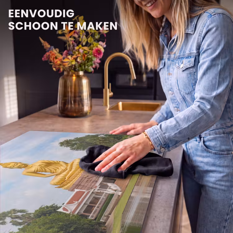 Inductie beschermer - Boeddha - Buddha beeld - Goud - Religie — 5