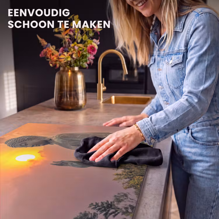 Inductie beschermer - Buddha - Zonsondergang - Boeddha beelden - Planten — 5