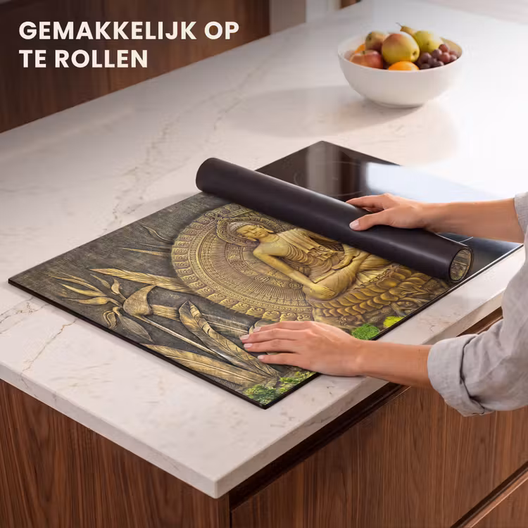 Inductie beschermer - Goud - Boeddha beeld - Spiritueel - Meditatie — 6
