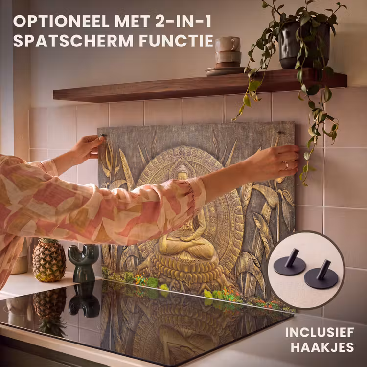 Inductie beschermer - Goud - Boeddha beeld - Spiritueel - Meditatie — 9