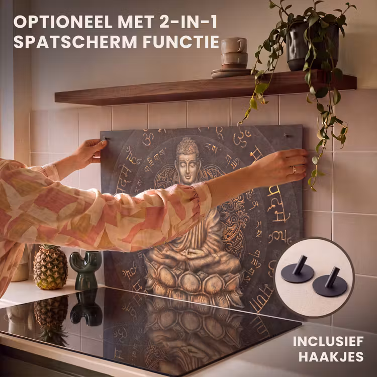 Inductie beschermer - Boeddha - Mantra - Meditatie - Spiritueel - Koper — 10