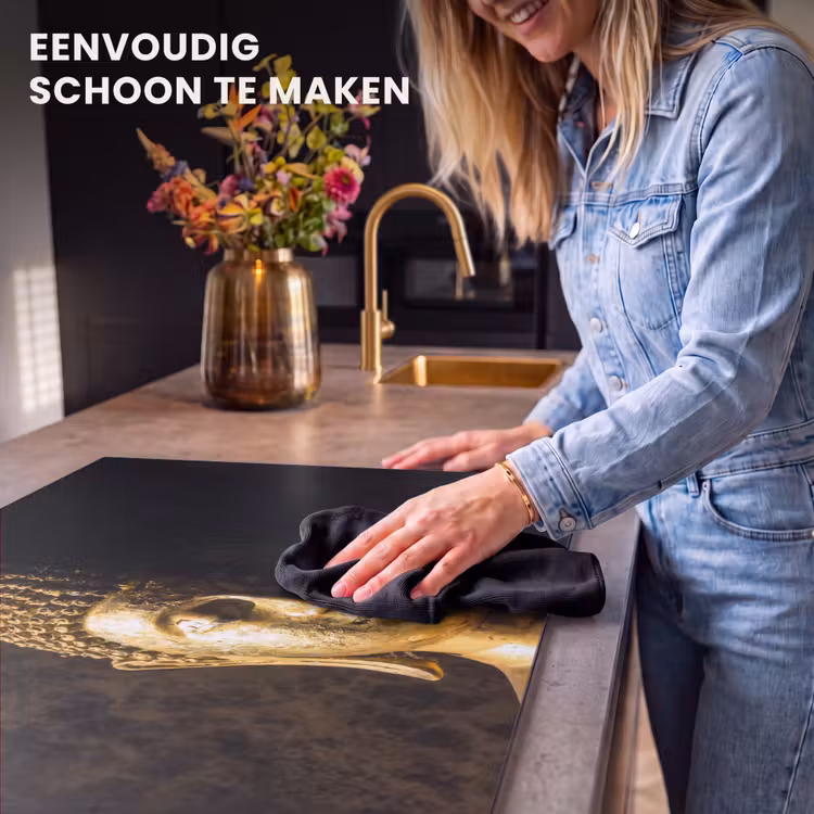 Inductie beschermer - Buddha - Boeddha beeld - Goud - Spiritueel - Zwart — 6