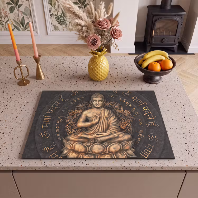 Inductie beschermer - Boeddha - Mantra - Meditatie - Spiritueel - Koper — 2