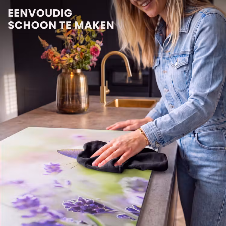 Inductie beschermer - Lavendel - Vlinder - Bloemen — 6