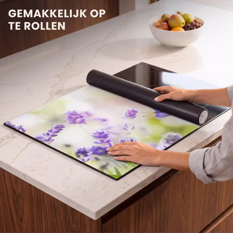 Inductie beschermer - Lavendel - Vlinder - Bloemen — 7